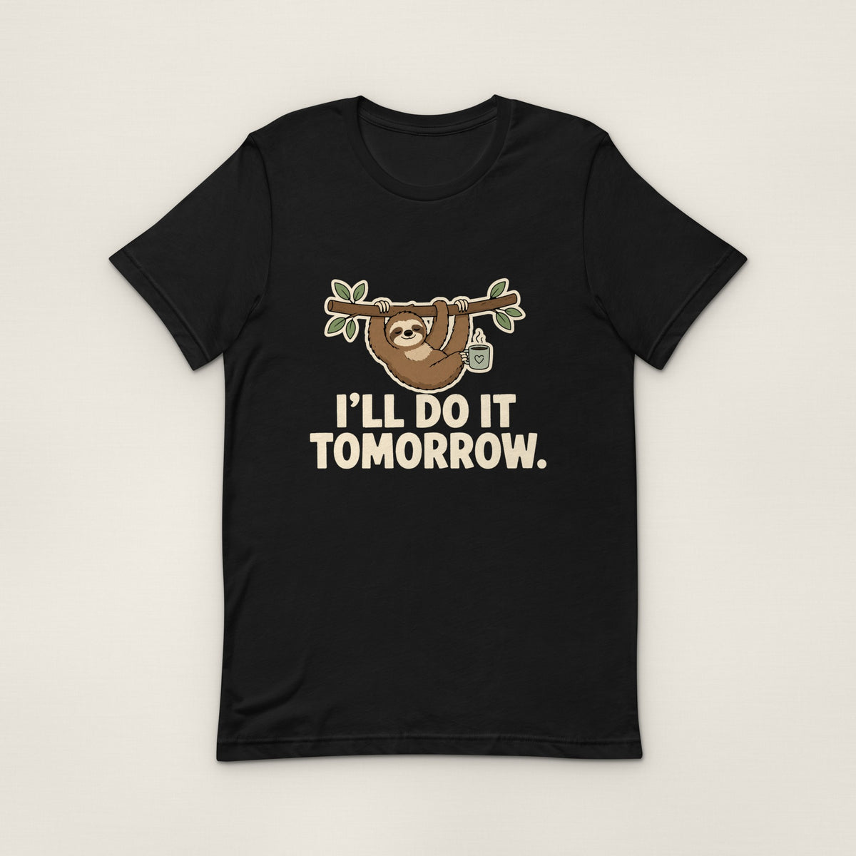 I'll Do It Tomorrow Tee - Black
