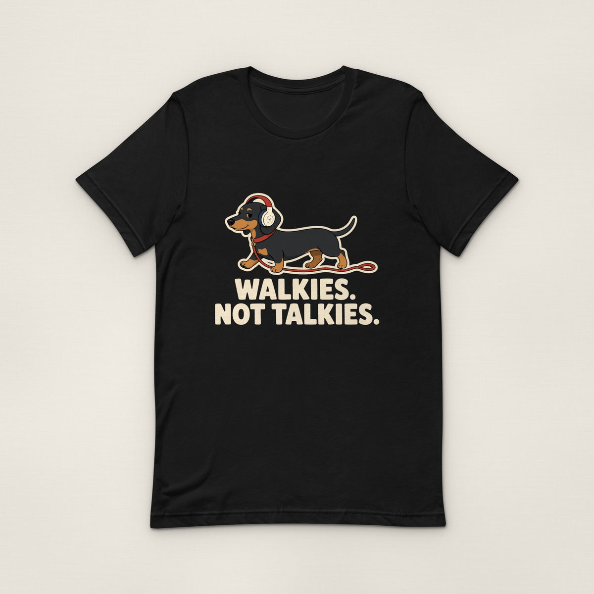 Walkies Not Talkies Tee - Black