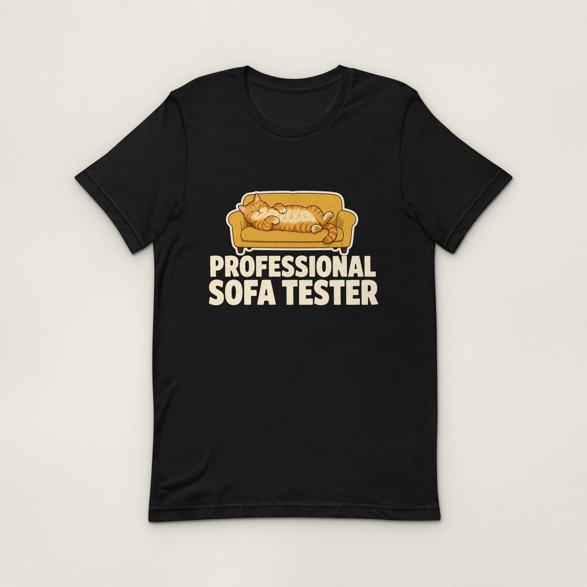 Professional Sofa Tester Tee - Black