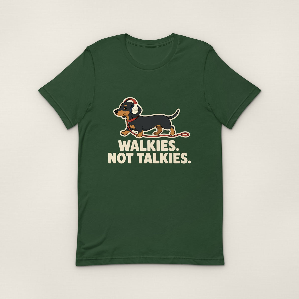 Walkies Not Talkies Tee - Forest