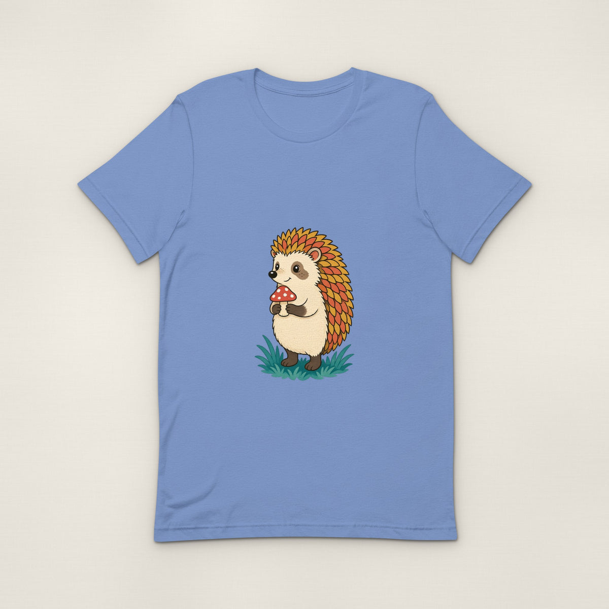 Hedgehog Tee - Heather Columbia Blue