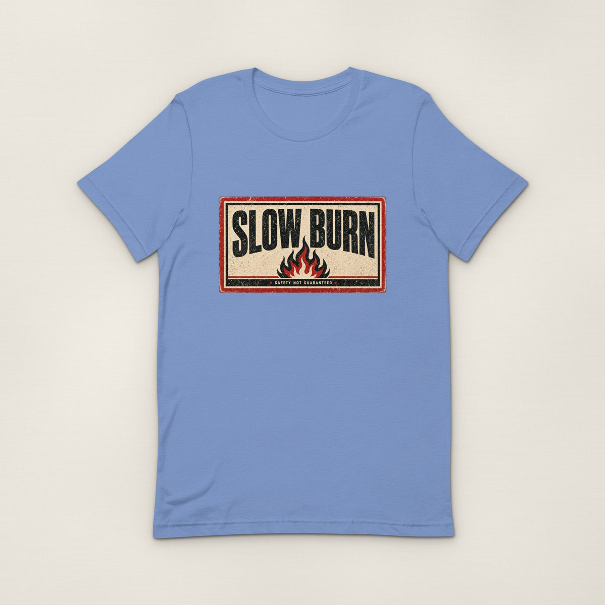 Slow Burn Tee - Heather Columbia Blue