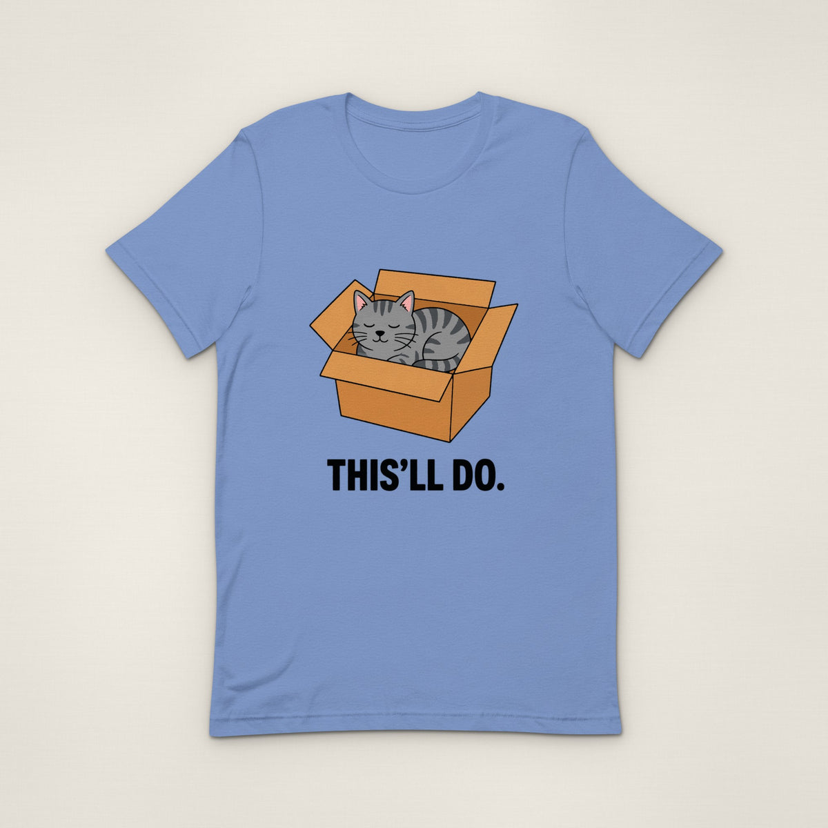 This'll Do Tee - Heather Columbia Blue