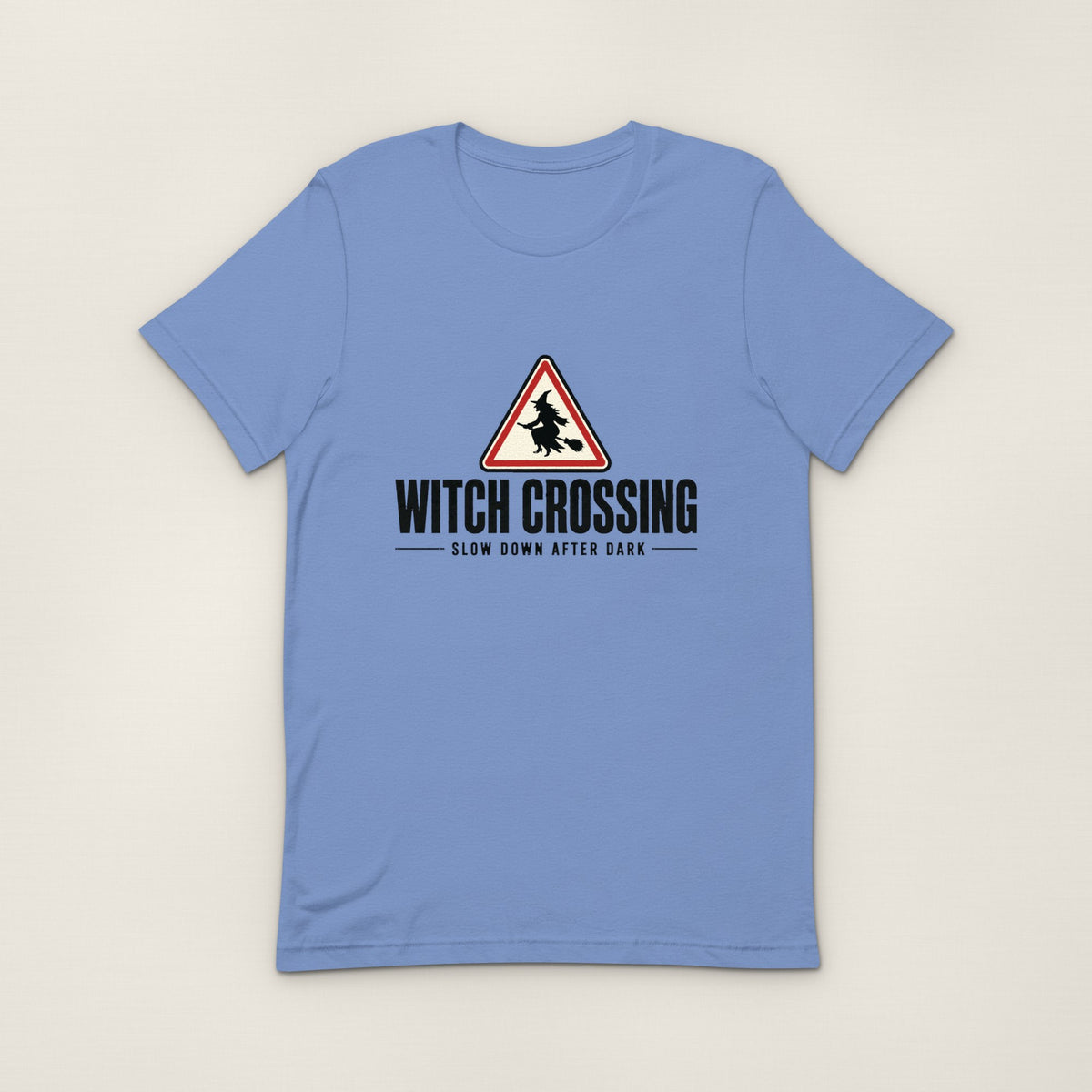 Witch Crossing Tee - Heather Columbia Blue