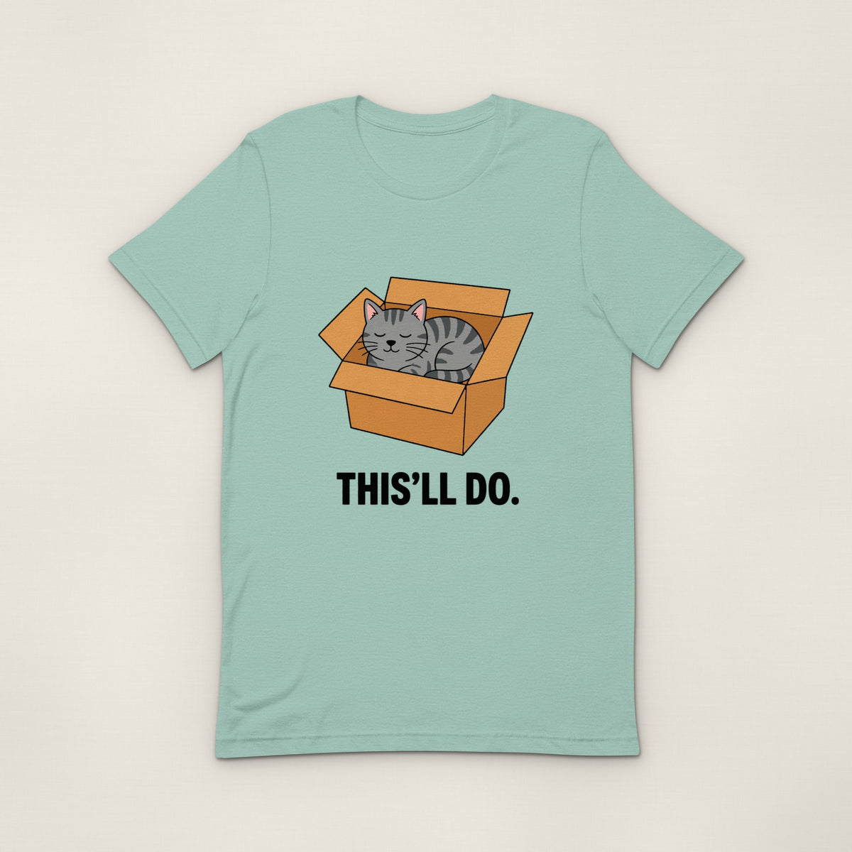 This'll Do Tee - Heather Prism Dusty Blue