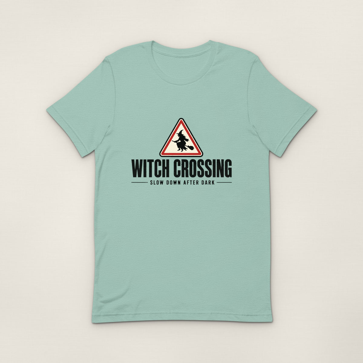 Witch Crossing Tee - Heather Prism Dusty Blue