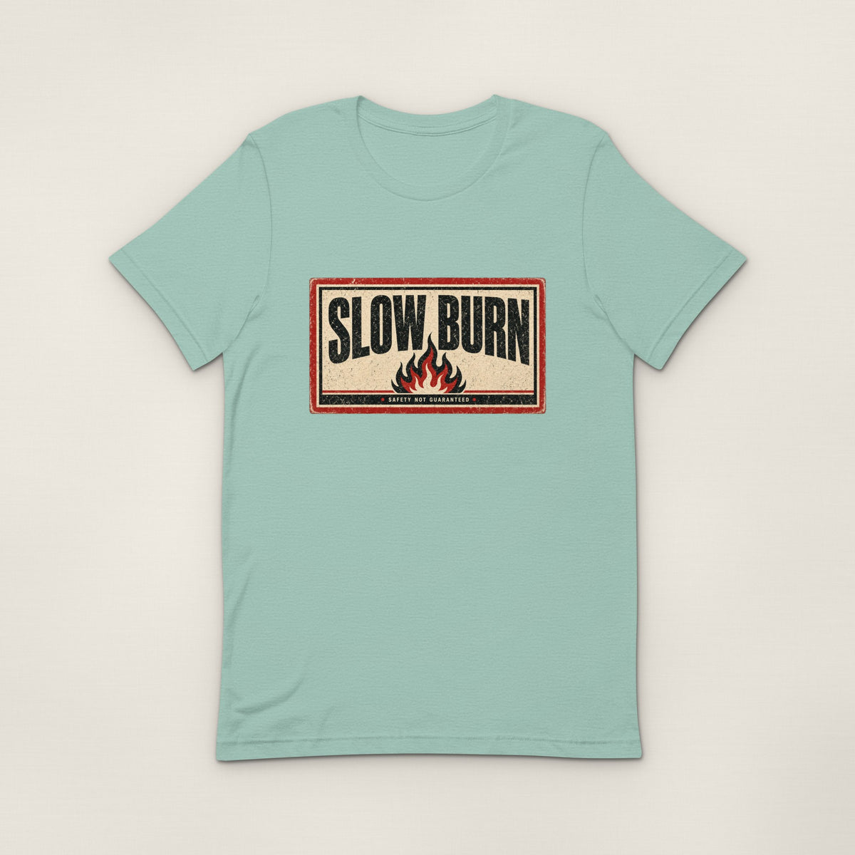 Slow Burn Tee - Heather Prism Dusty Blue
