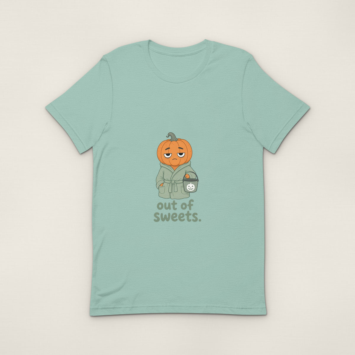 Out of Sweets Tee - Heather Prism Dusty Blue