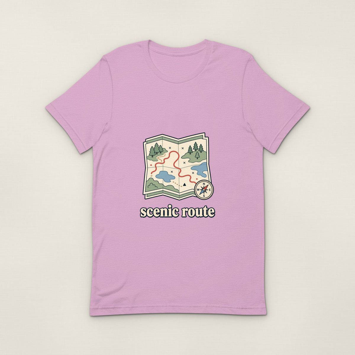 Scenic Route Tee - Heather Prism Lilac