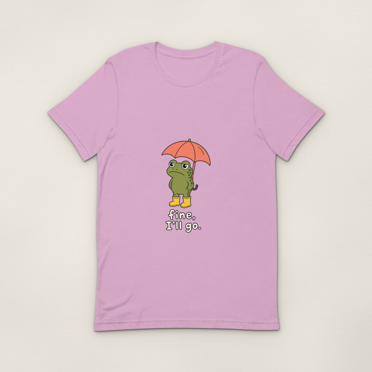 Fine, I'll Go Tee - Heather Prism Lilac