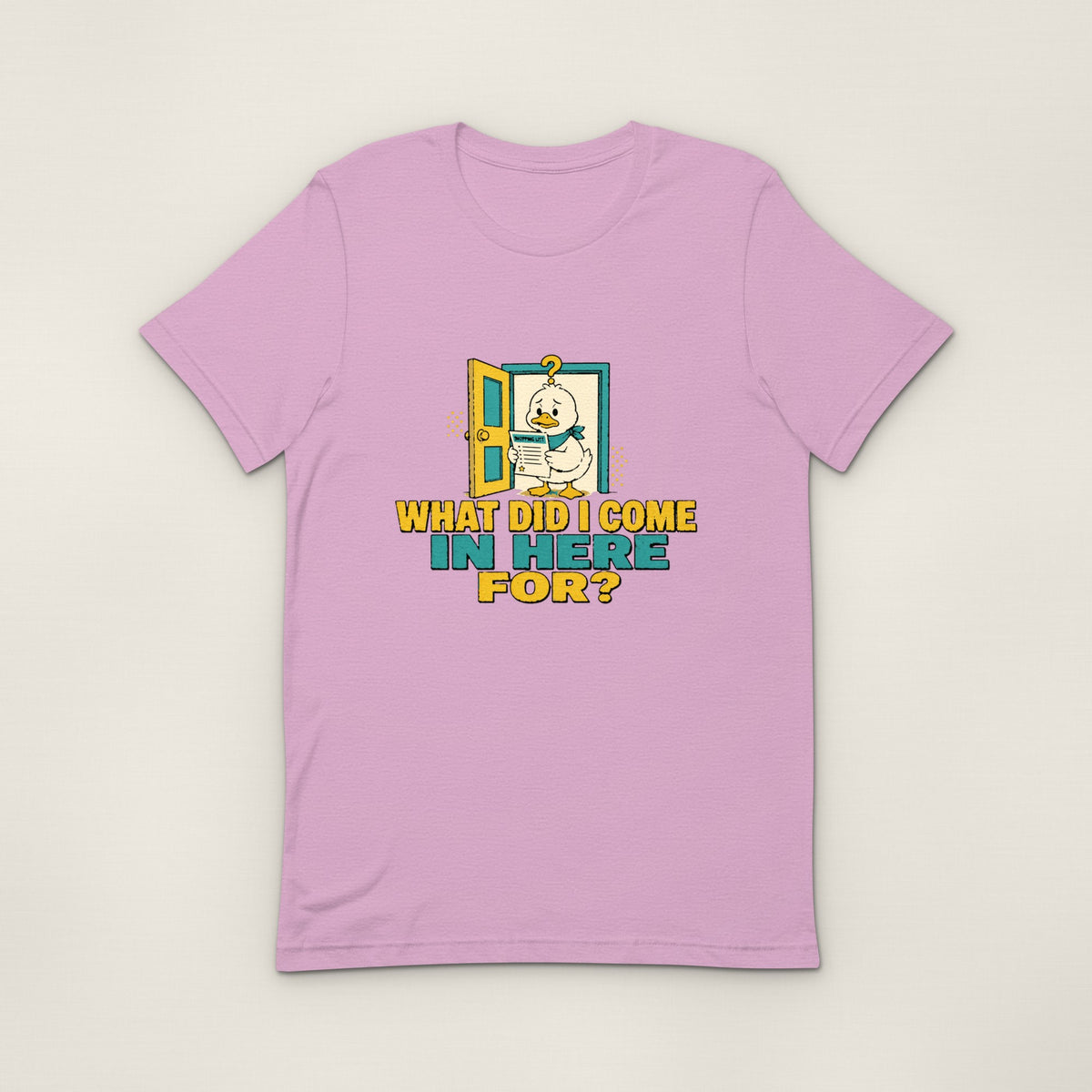 What Did I Come In Here For Tee - Heather Prism Lilac