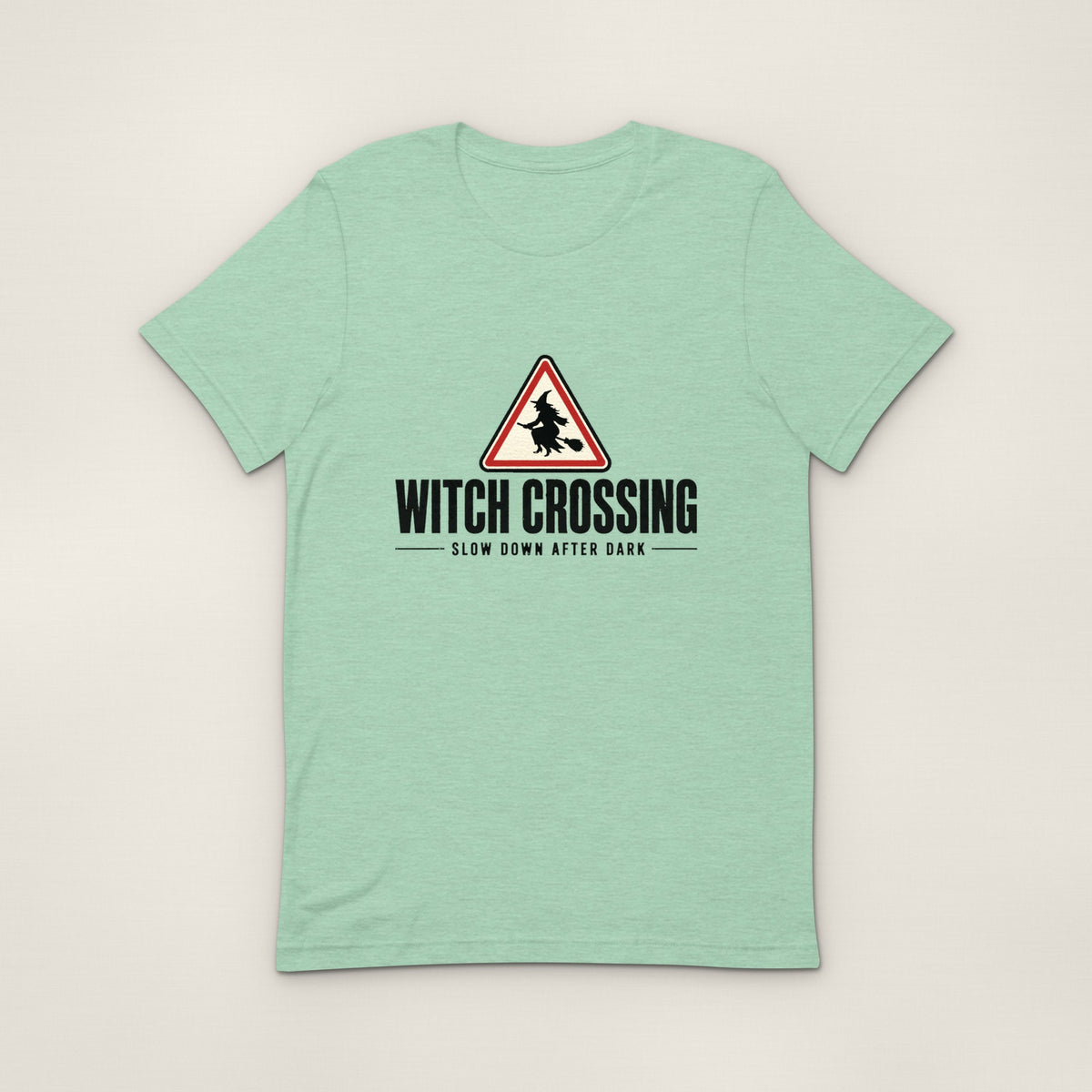 Witch Crossing Tee - Heather Prism Mint