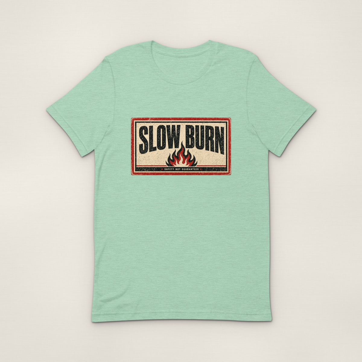 Slow Burn Tee - Heather Prism Mint