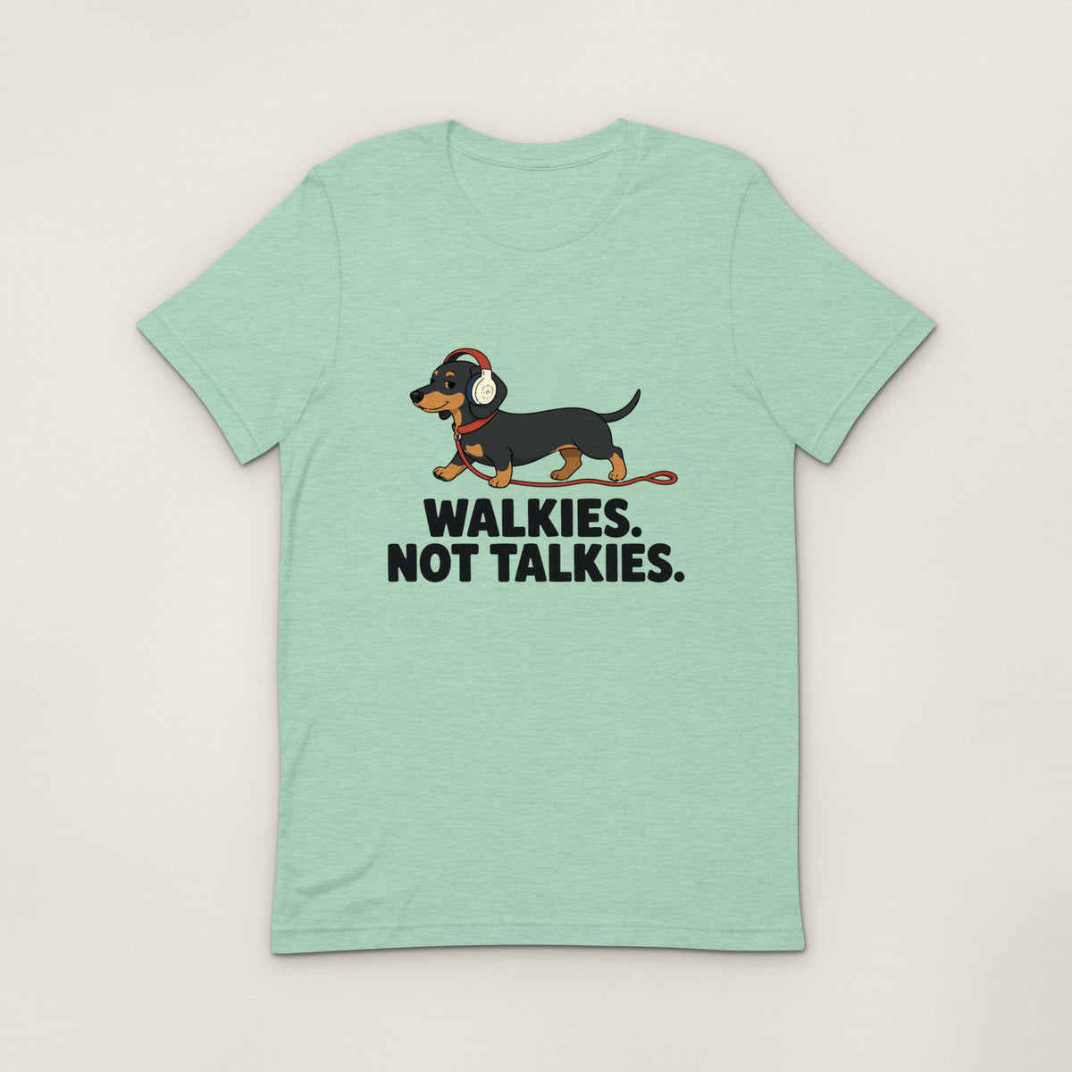 Walkies Not Talkies Tee - Heather Prism Mint