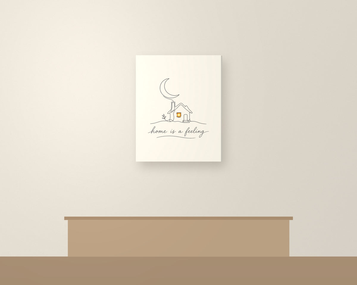 Home Is a Feeling Canvas