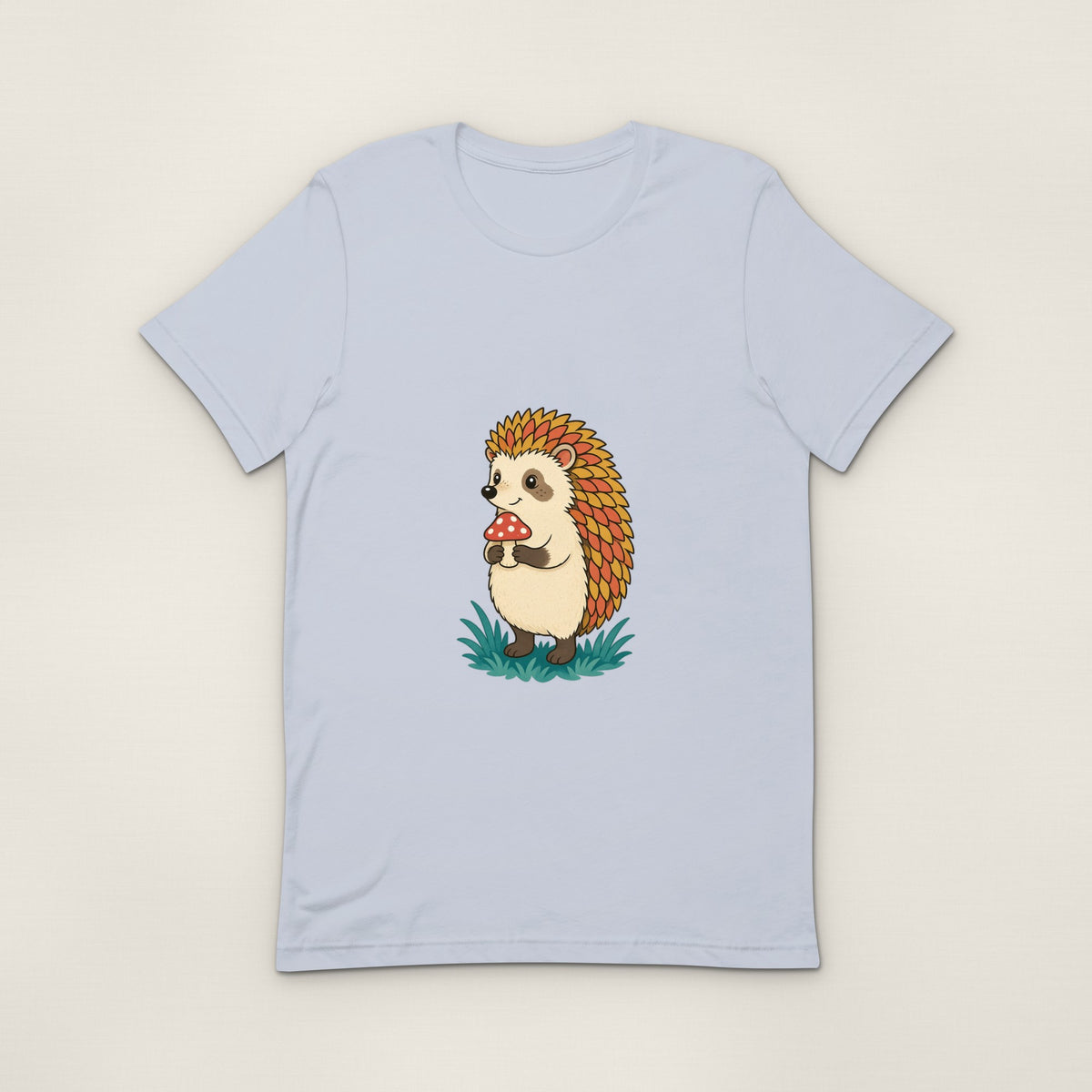 Hedgehog Tee - Light Blue