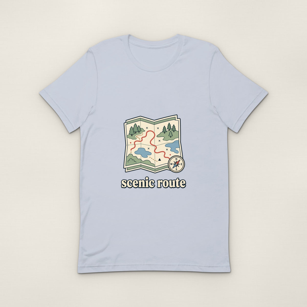 Scenic Route Tee - Light Blue