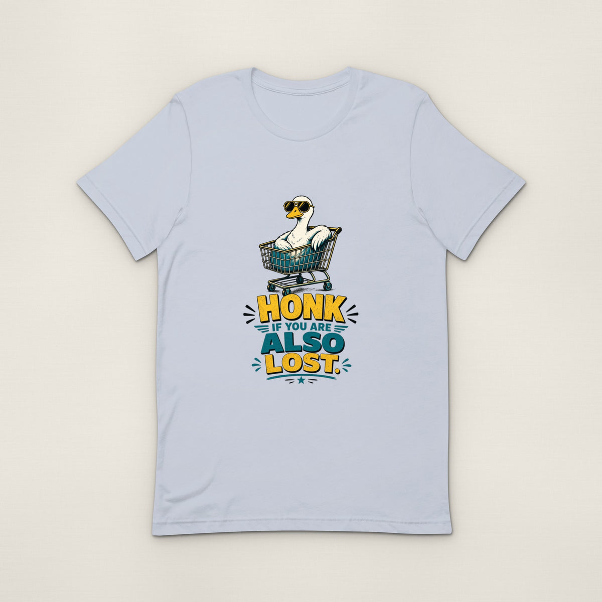 Honk If You're Also Lost Tee - Light Blue