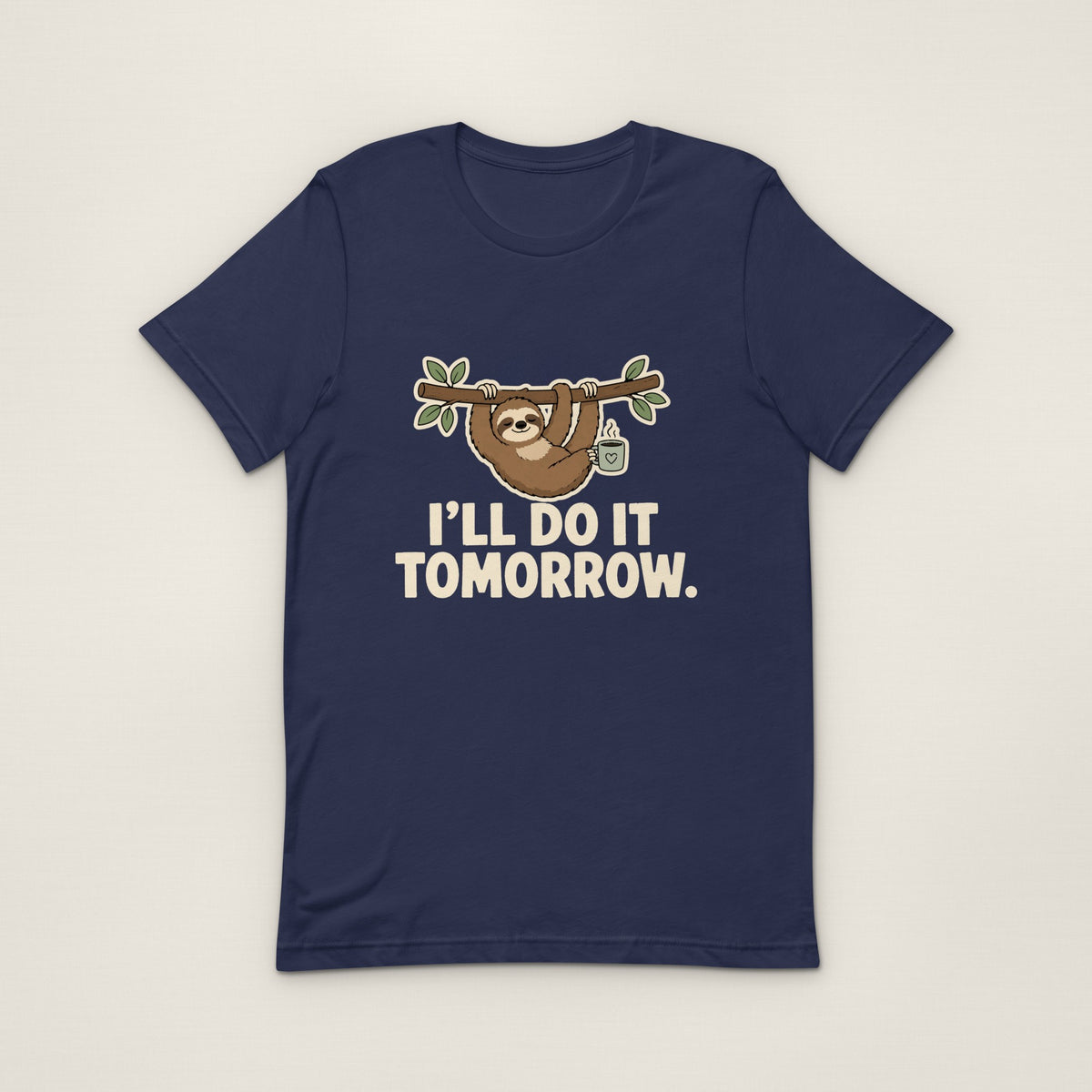 I'll Do It Tomorrow Tee - Navy