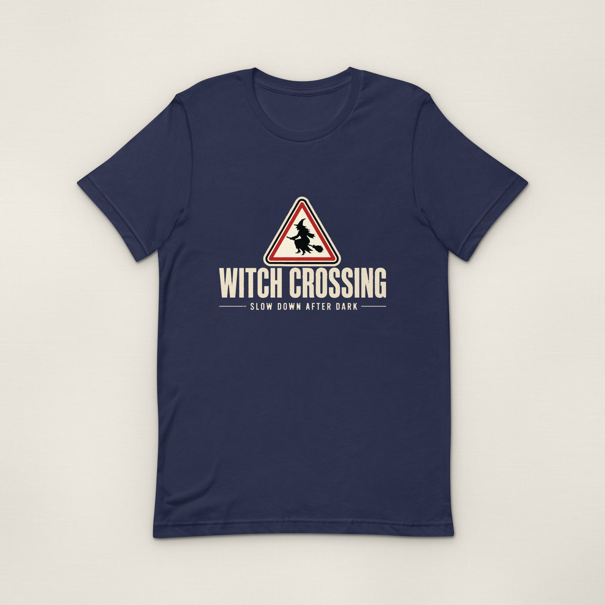 Witch Crossing Tee - Navy