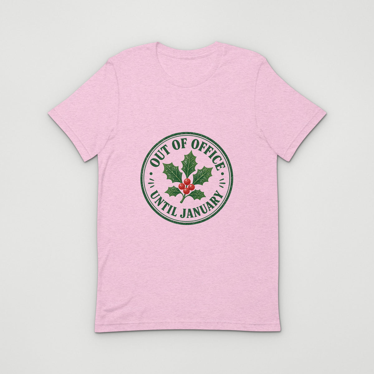 Out of office (until January) Tee — Heather Prism Lilac