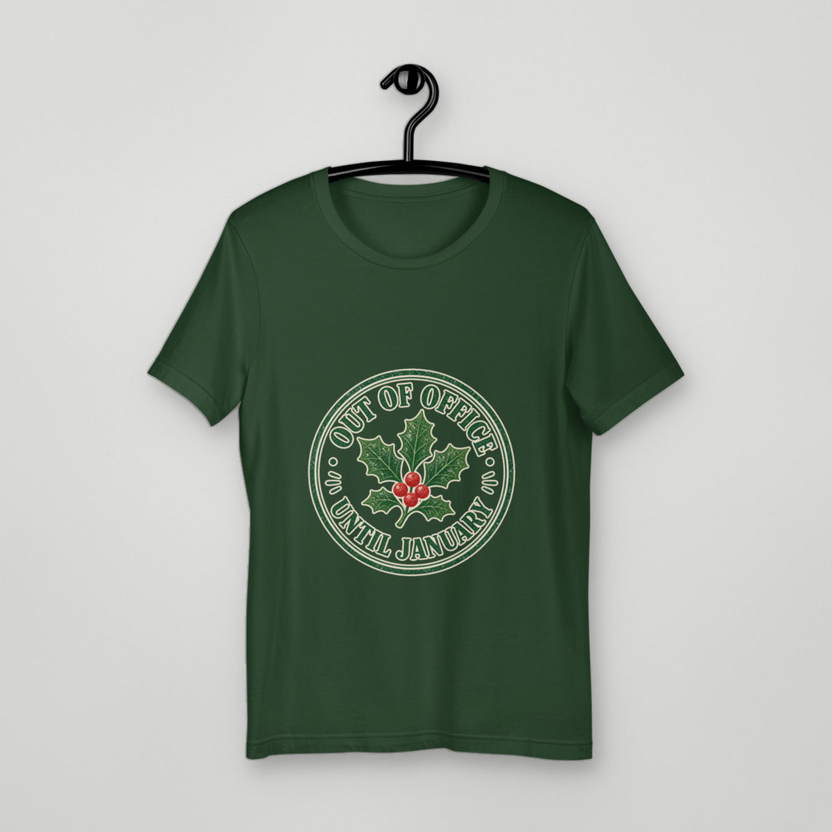 Out of office (until January) Tee — hero-hanger