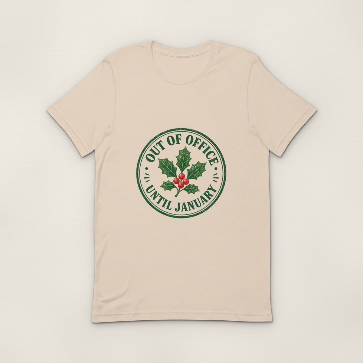 Out of office (until January) Tee — Soft Cream