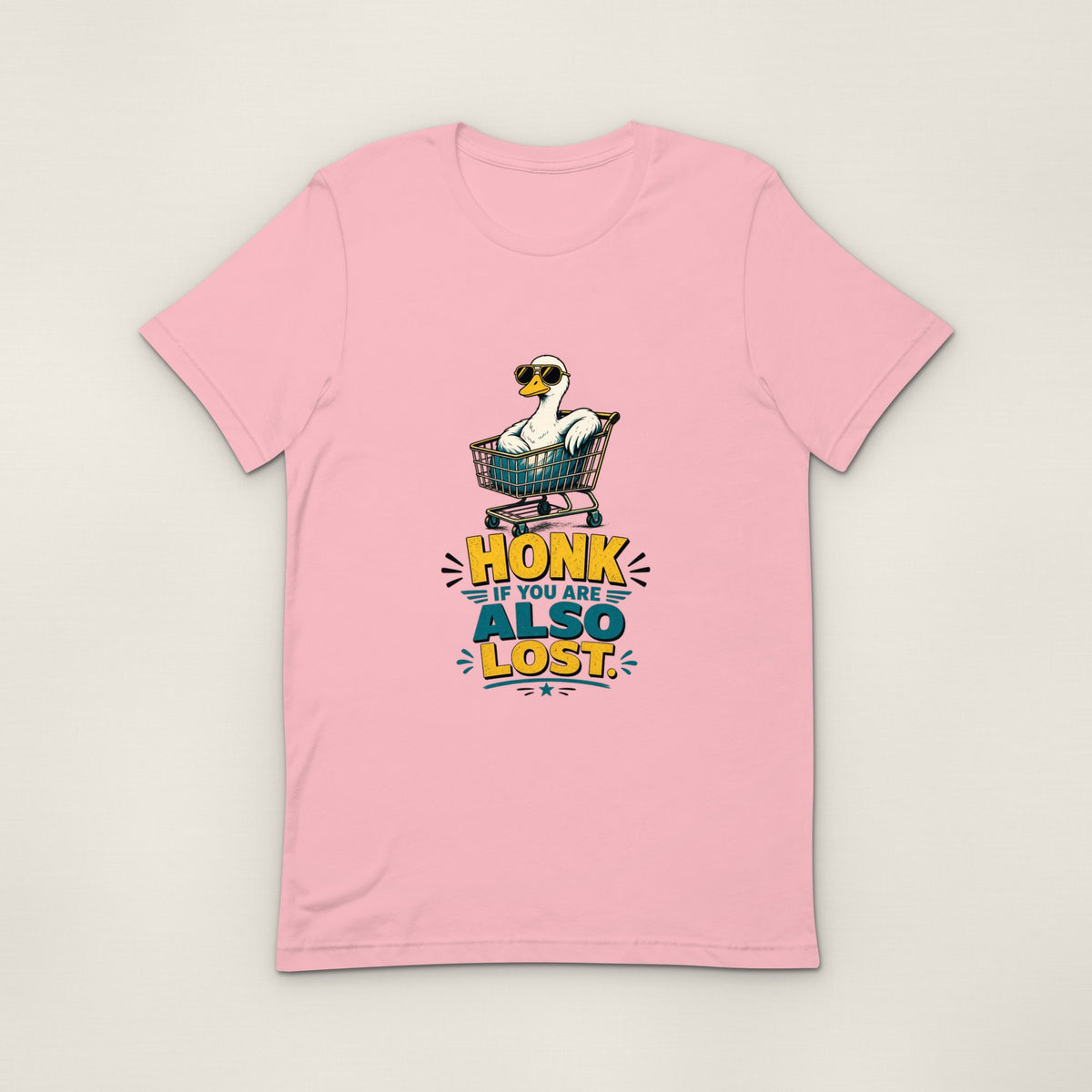 Honk If You're Also Lost Tee - Pink
