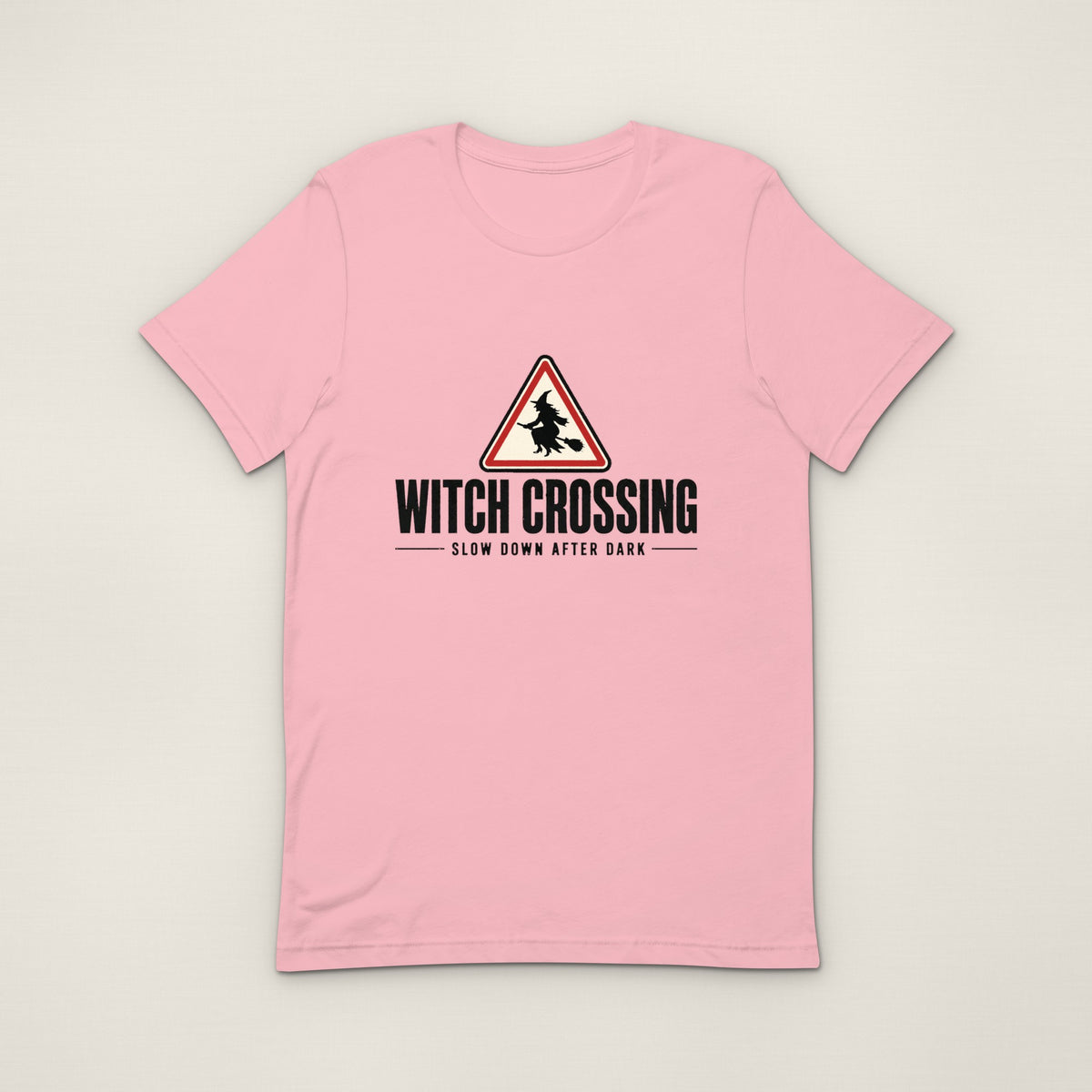 Witch Crossing Tee - Pink