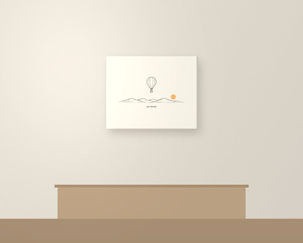Rise Slowly Canvas