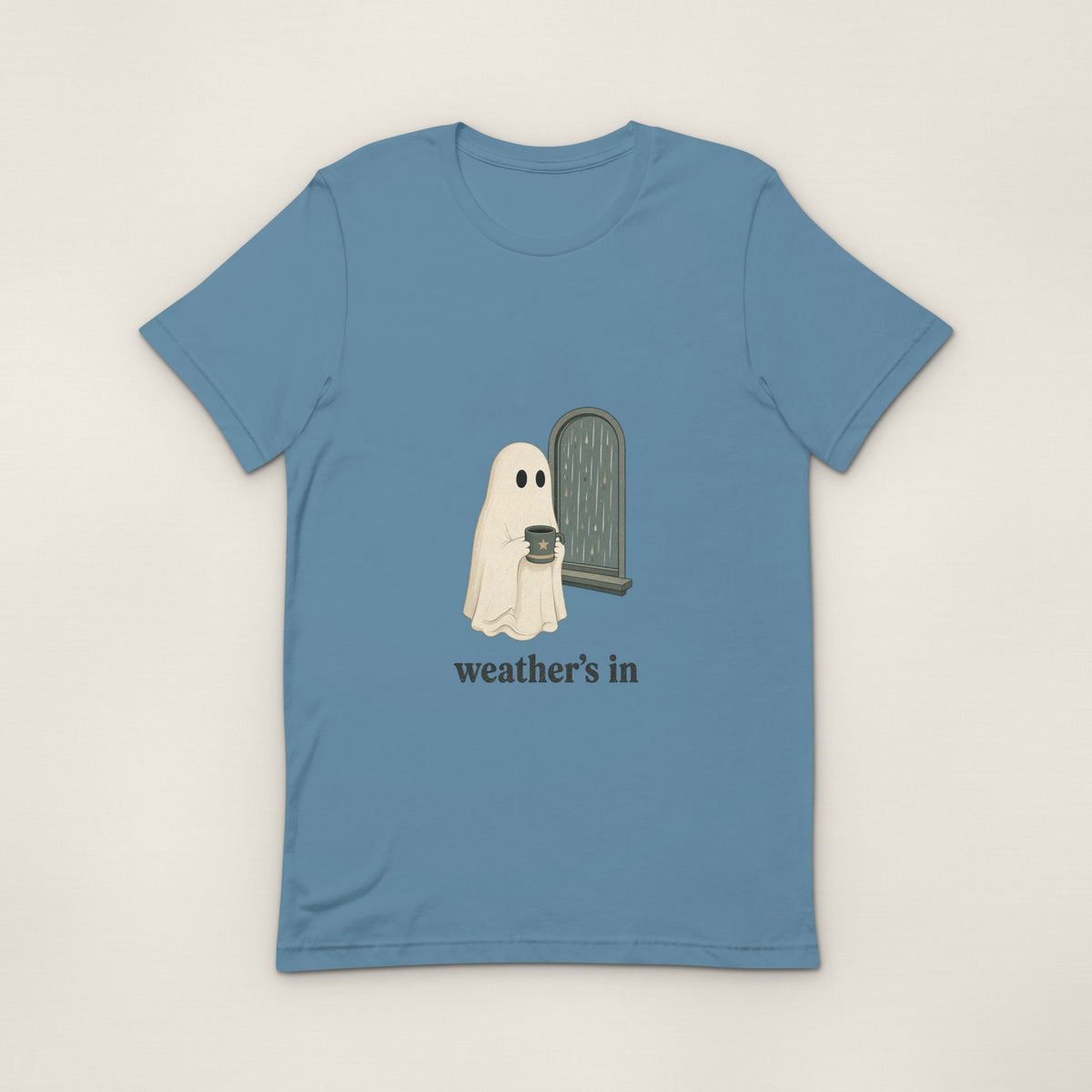 Weather's In Tee - Steel Blue