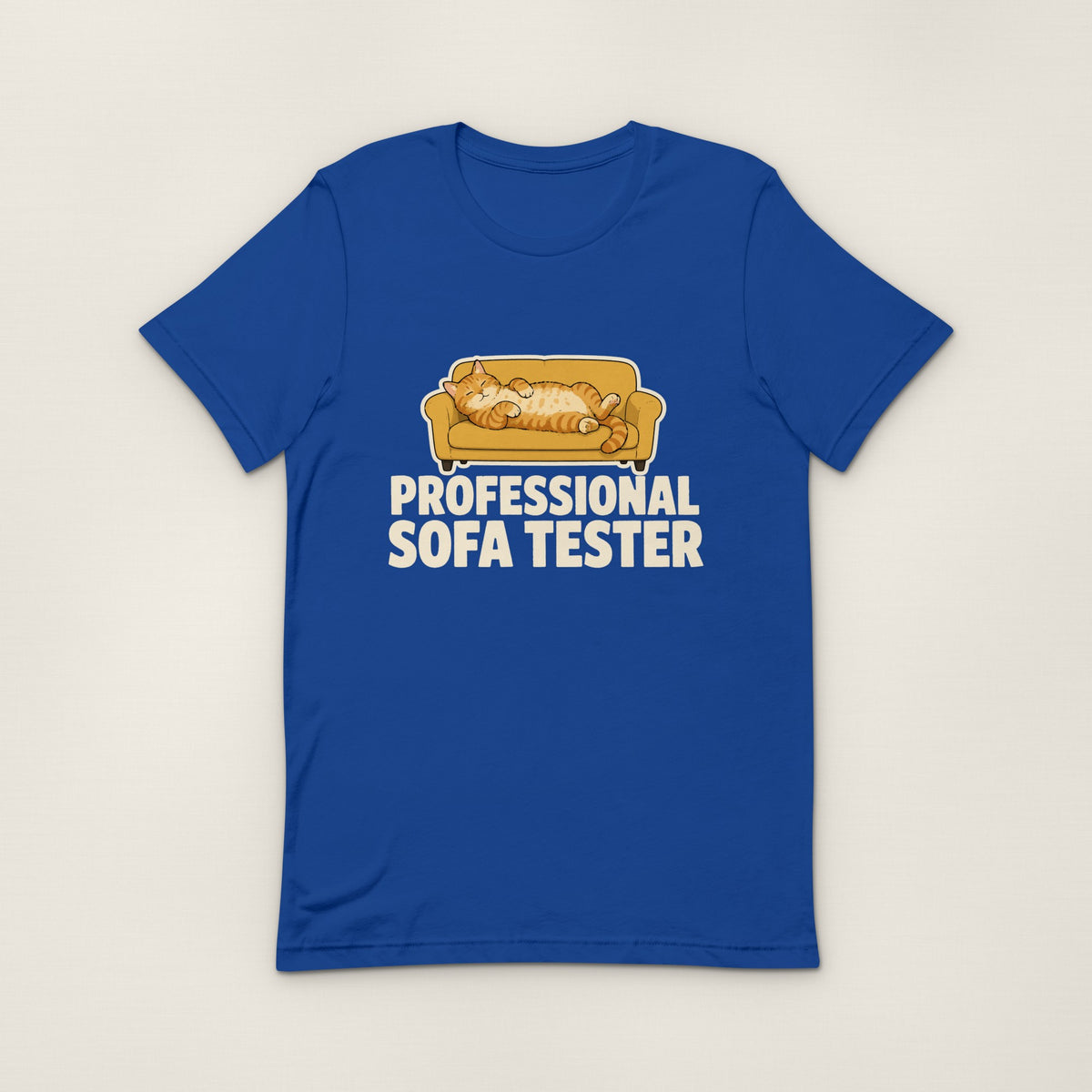 Professional Sofa Tester Tee - True Royal