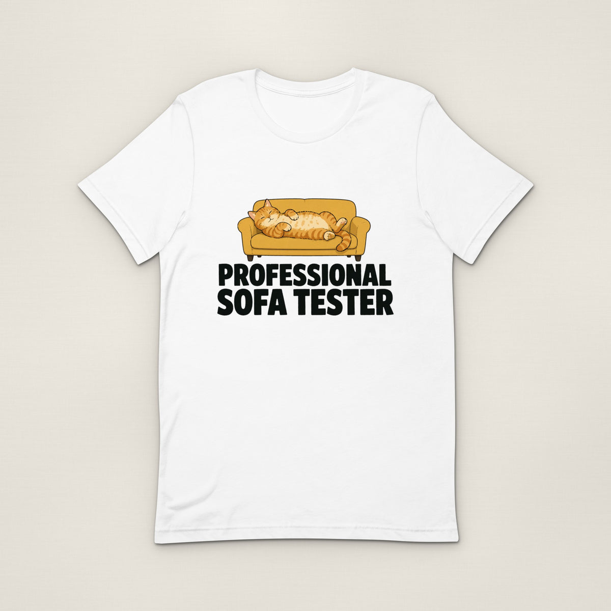 Professional Sofa Tester Tee - White