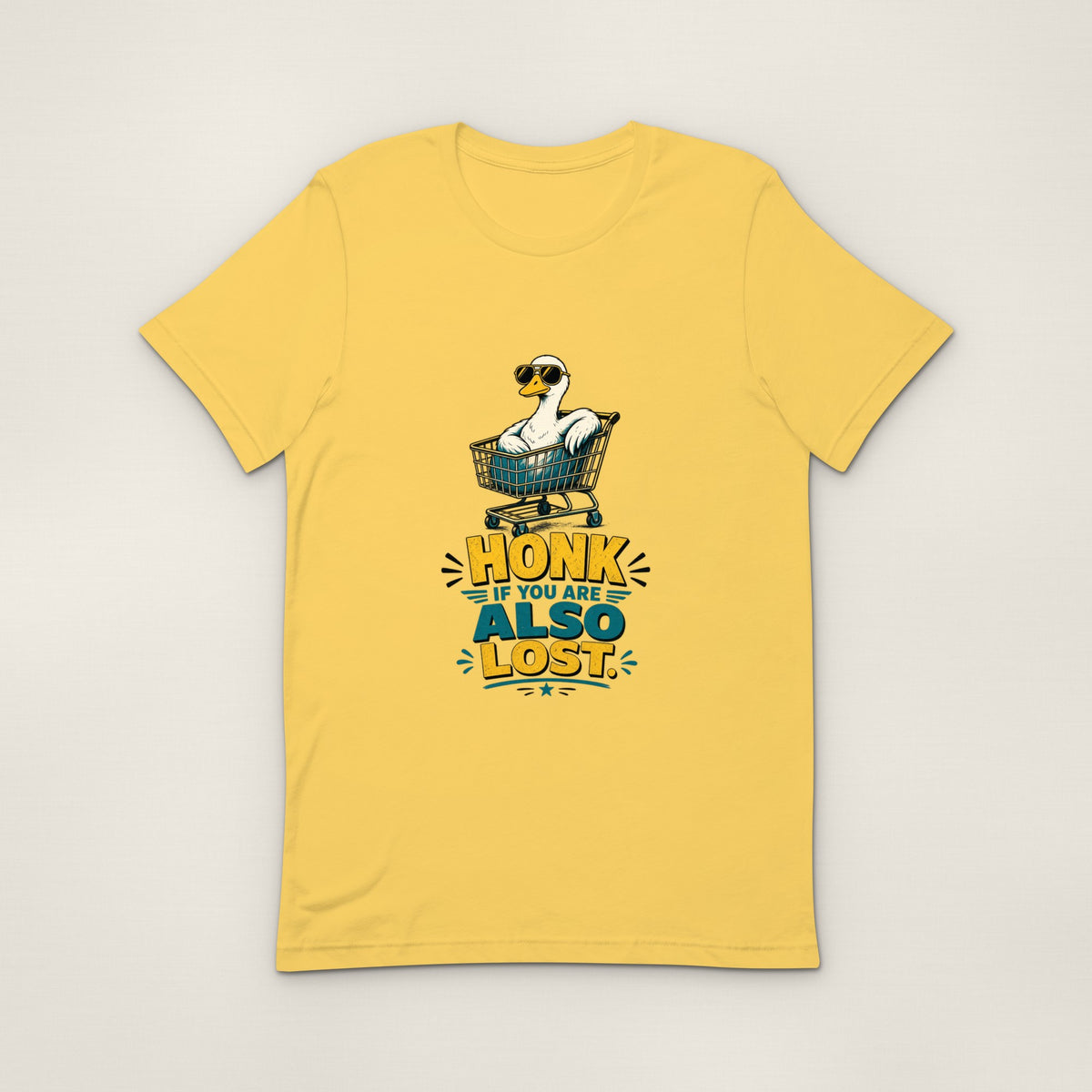 Honk If You're Also Lost Tee - Yellow